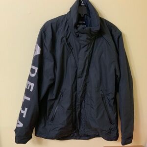 Delta Airlines (By Lands End) Winter Coat Jacket Dual Zipper Size M